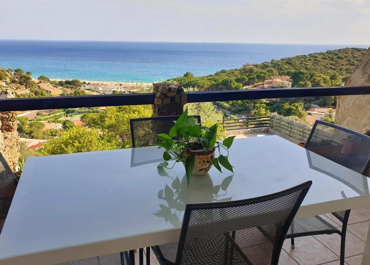 Villetta Con Piscina Panoramica Belvedere Mari Pintau ジェレメアス 別荘