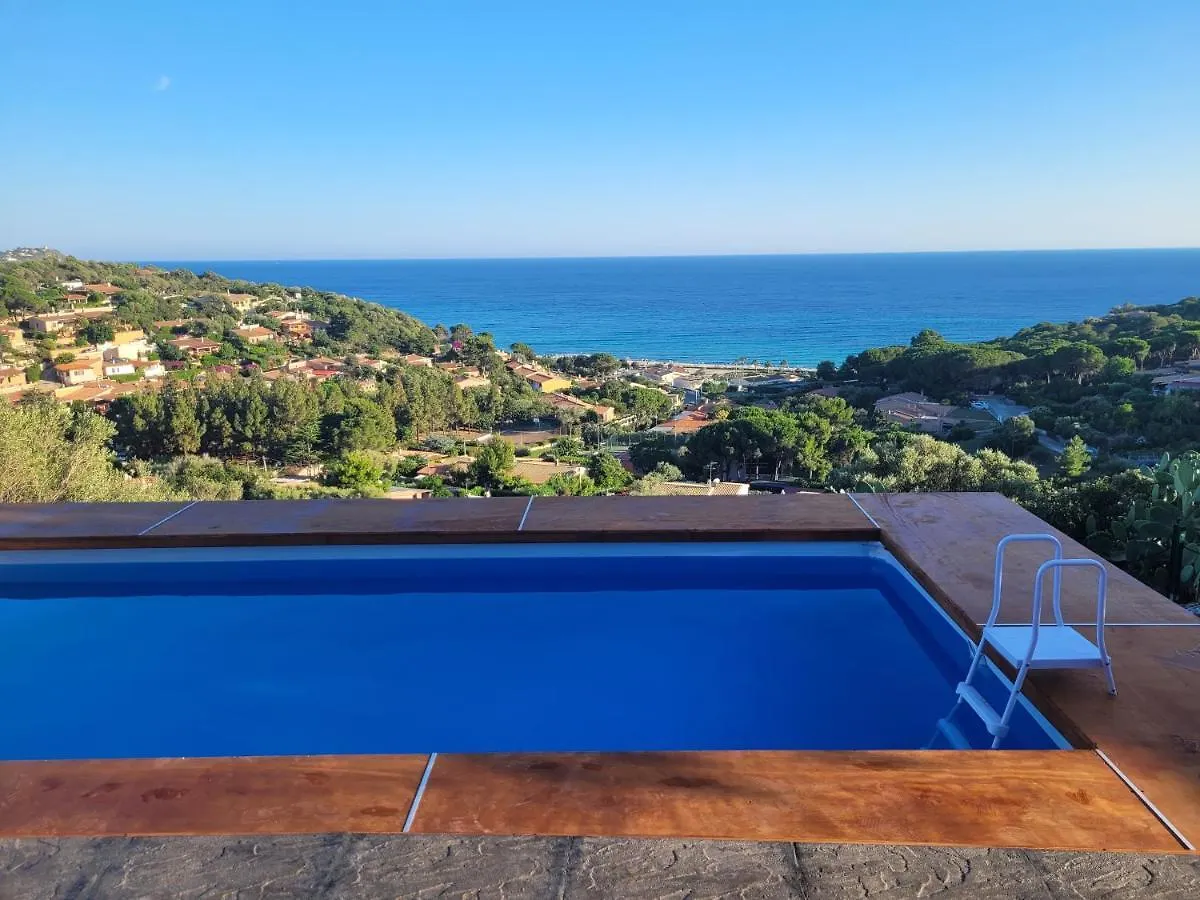 Villetta Con Piscina Panoramica Belvedere Mari Pintau ジェレメアス 0*,