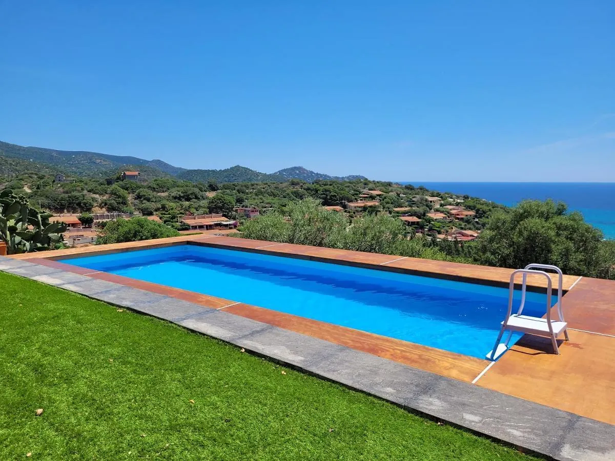 別荘 Villetta Con Piscina Panoramica Belvedere Mari Pintau ジェレメアス イタリア